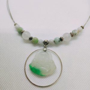 Collier Jade et Chrysoprase